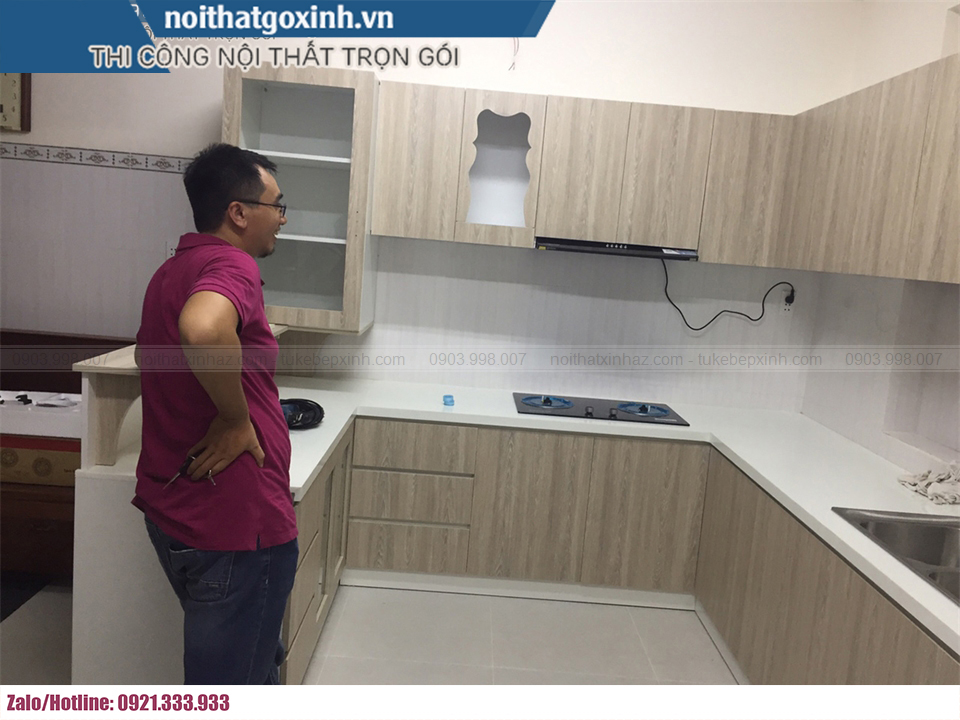 Tủ bếp chị Hoa Bình Nhâm Lái Thiêu Bình Dương